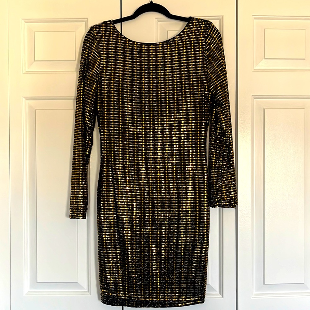 Gold sparkly dress